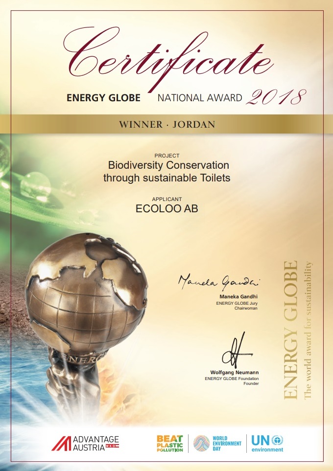ECOLOO Award: Energy Award2018